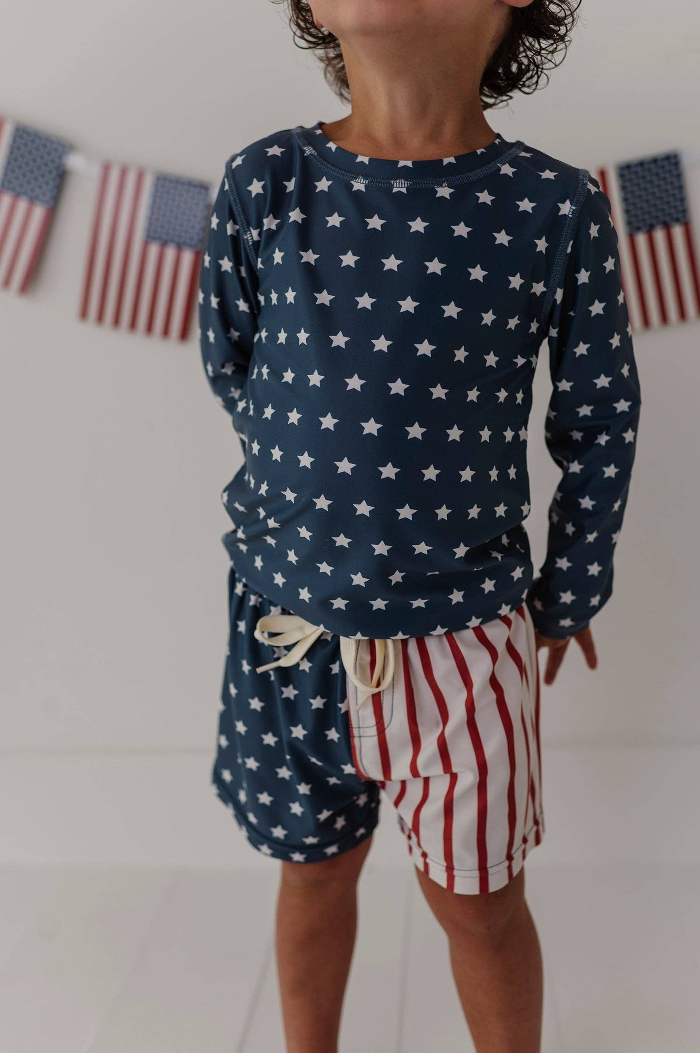 Swim Shorts: American Flag