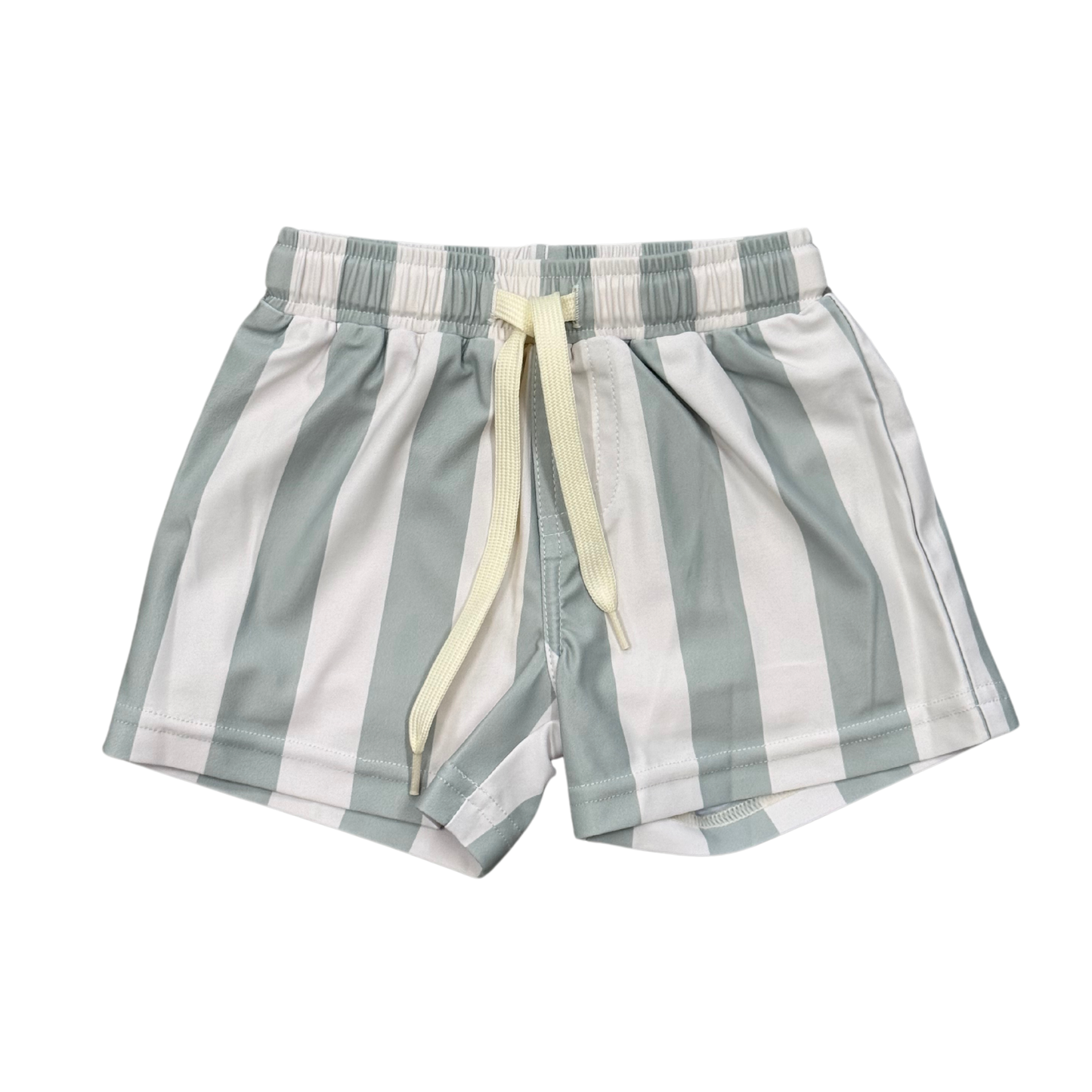 Swim Shorts Aqua Grey Stripe