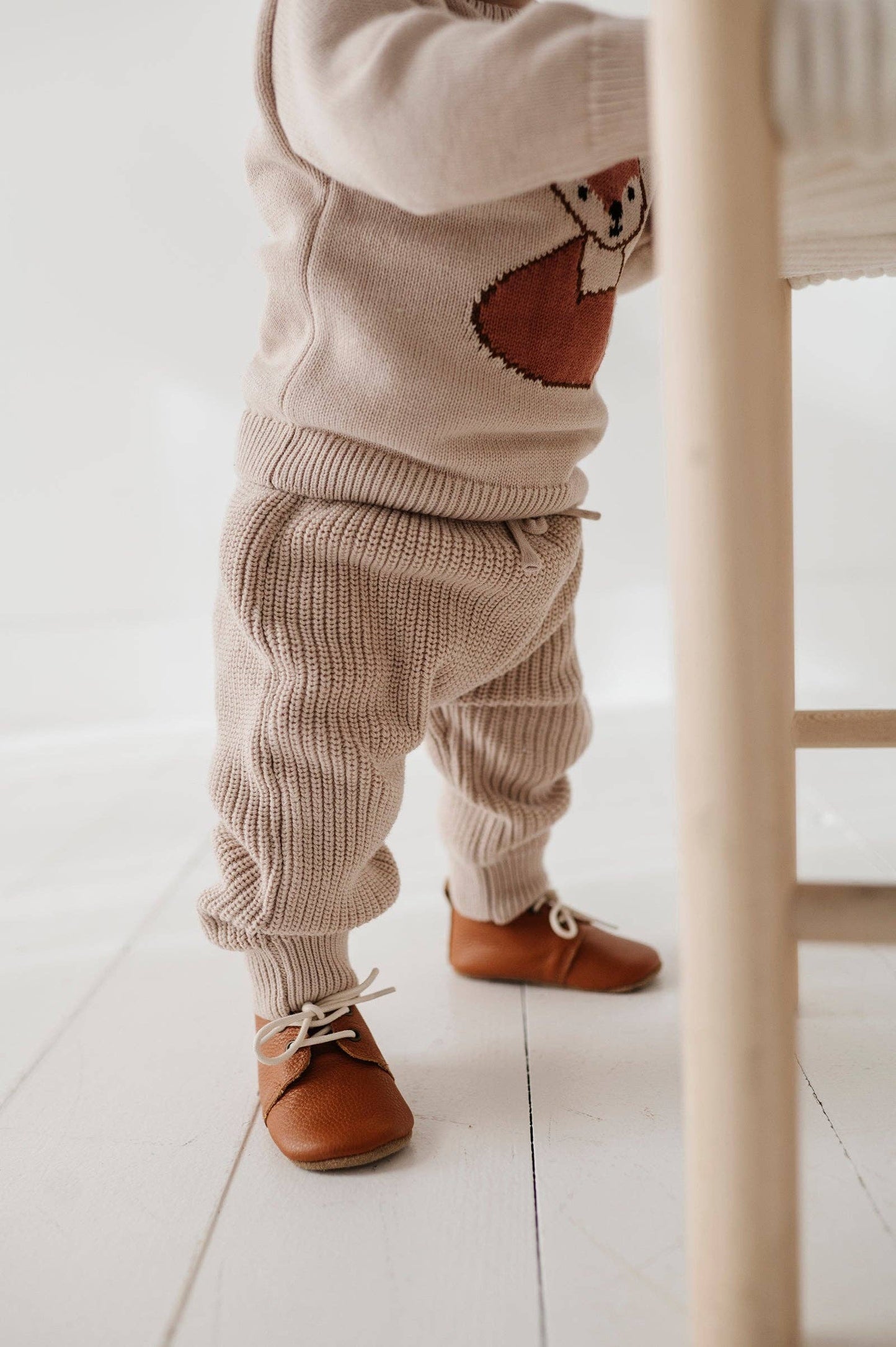 Knit Pants Cotton - Sand