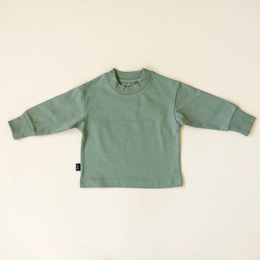 Bentley Long Sleeve Solid Tee- Green