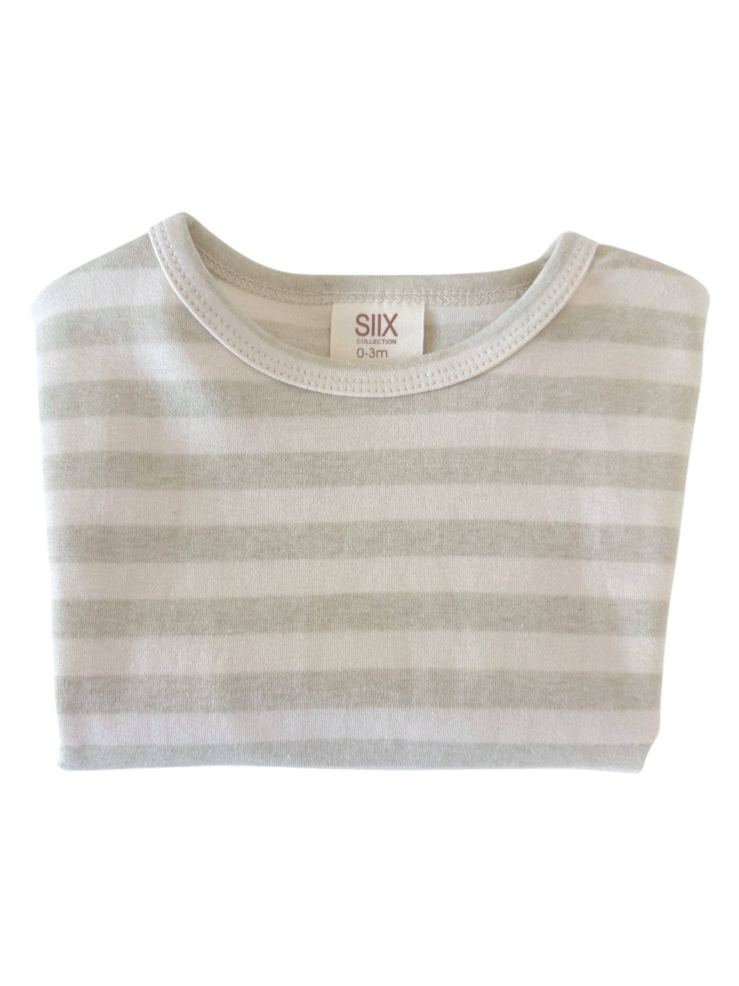 Sage Stripe / Organic T-Shirt Bubble