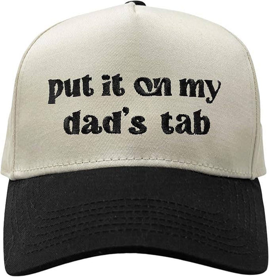 Embroidered Two Tone Vintage Snapback - Put It on My Dad's Tab