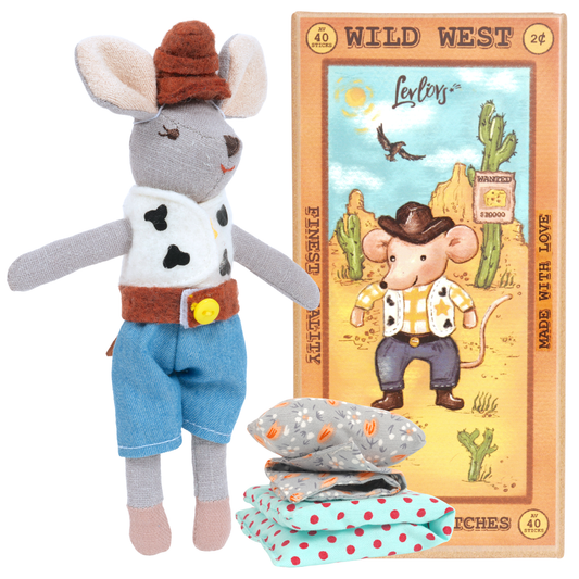 Cowboy Mouse in a Box Bedding + Accessories