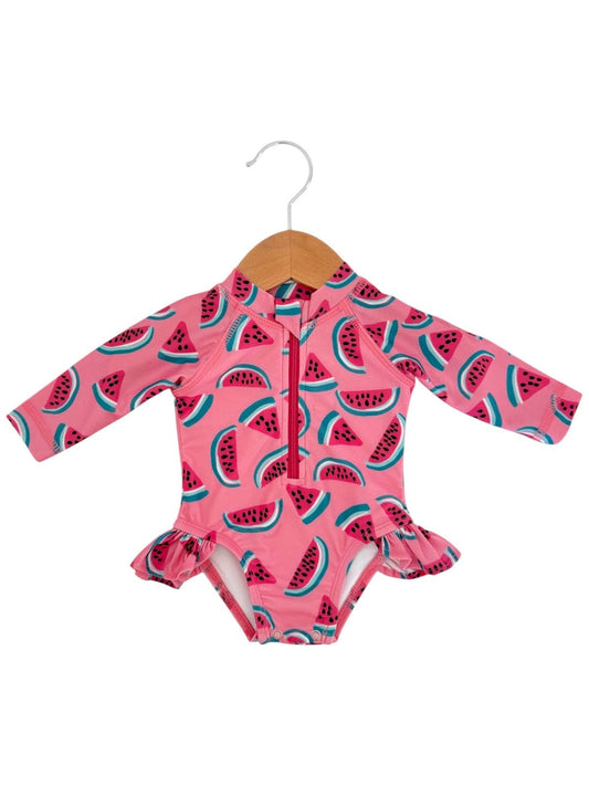 Watermelon Rashguard Swimsuit / UPF 50+