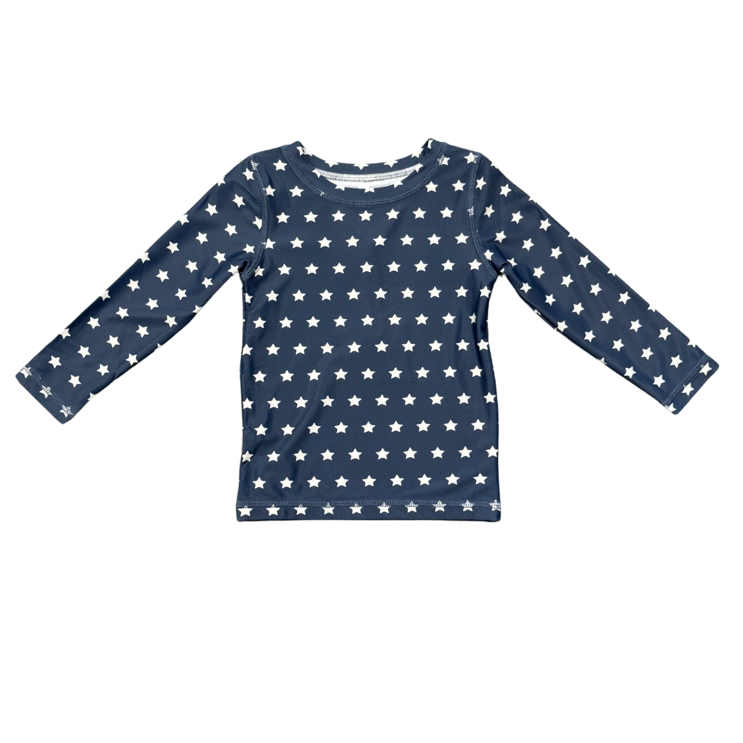 Long Sleeve Rash Guard Swim Shirt: American Stars