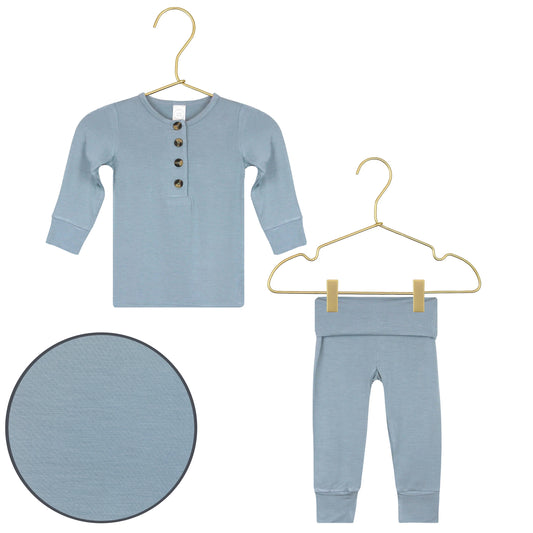 Lou Lou Leo Blue Top + Bottom Lounge Set