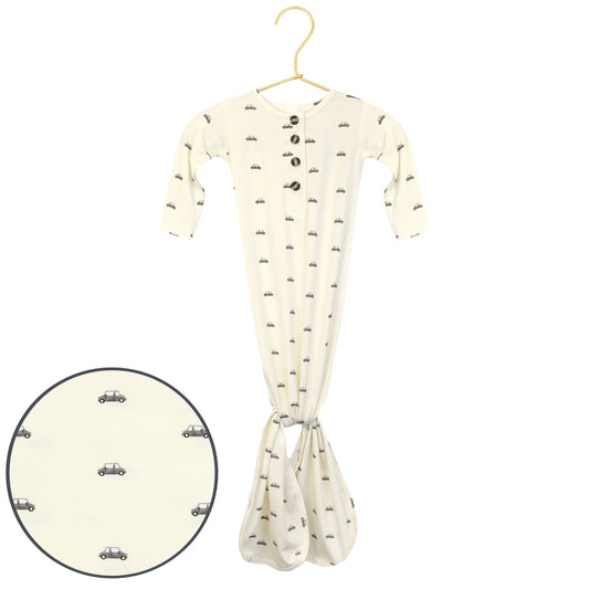 Lou Lou Cooper Cars Knotted Gown - NB -3m