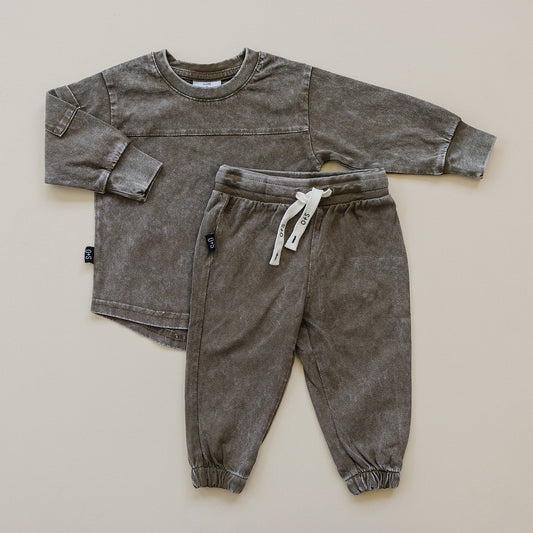 Acid Wash - Riley Set - Brown