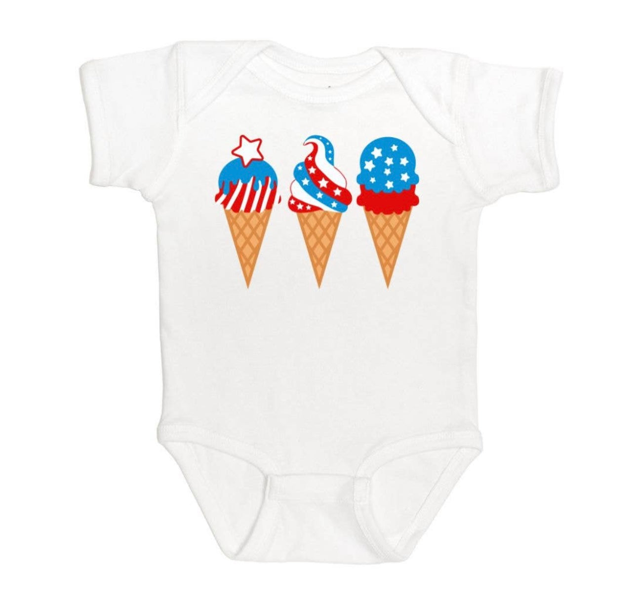 Patriotic Ice Cream  - Onesie