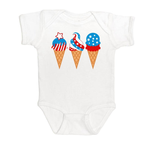 Patriotic Ice Cream  - Onesie